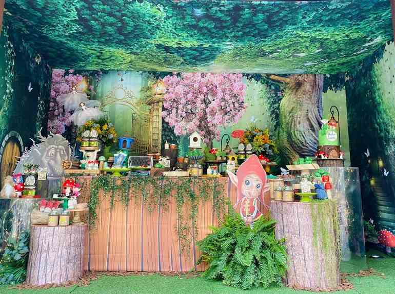 Formatura infantil Floresta Encantada com duendes