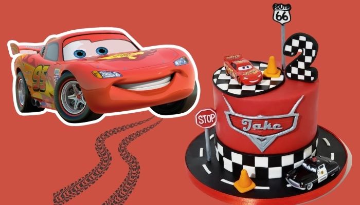 Decoração de bolo Cars Relâmpago McQueen - 4 unid. por 12,00 €