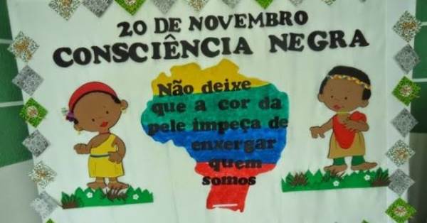 Cartaz 20 de novembro educação infantil