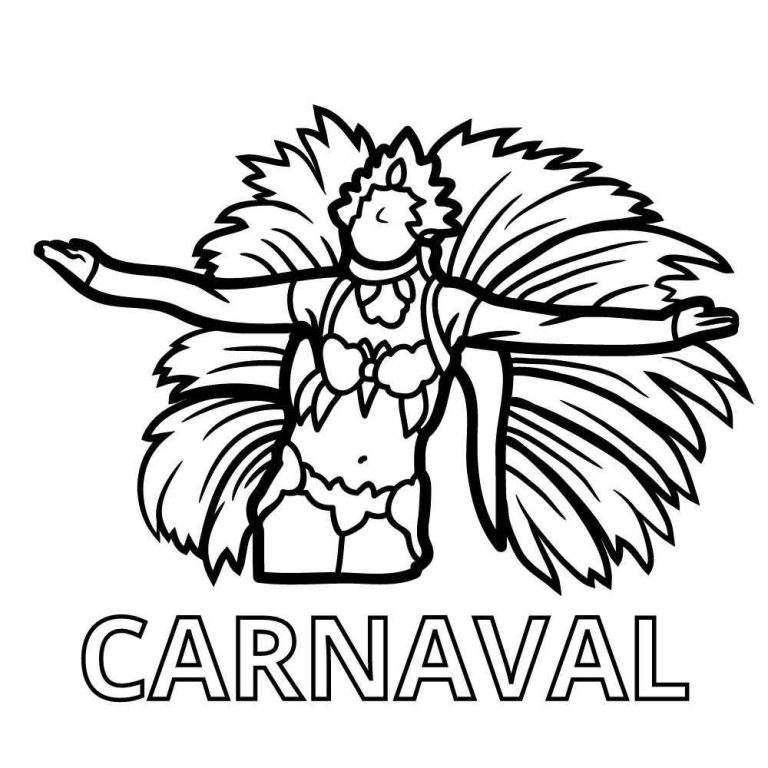 20 Desenhos De Carnaval Para Colorir E Imprimir Artesanato Passo A Passo 7982