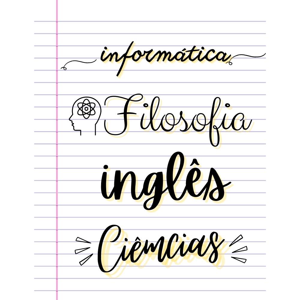 titulo caderno lettering