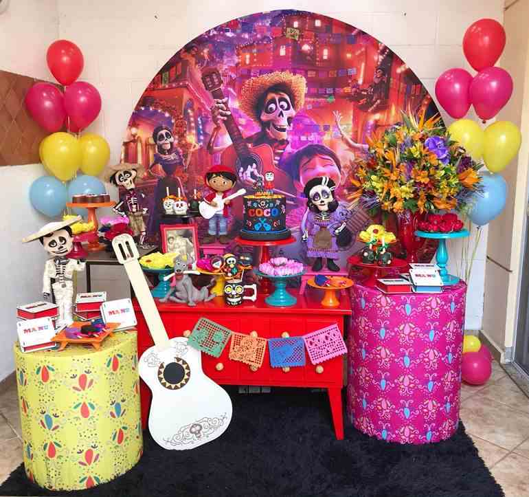 Tema de festa mexicano coco a vida é uma festa feminino