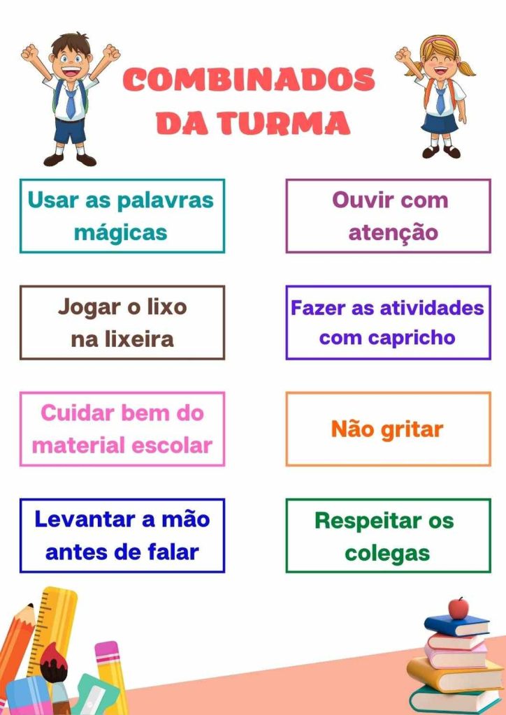 Combinados Educa O Infantil Para Imprimir Em Pdf Artesanato Passo A Passo