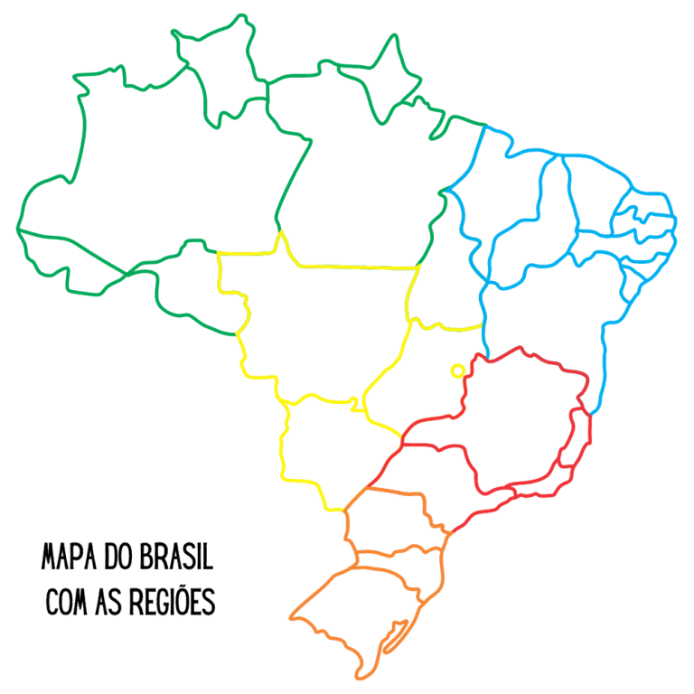 Mapa Do Brasil Para Colorir E Imprimir Em Pdf Artesanato Passo A Passo 3805