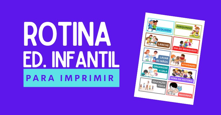 filhas de rotina para educacao infantil em pdf