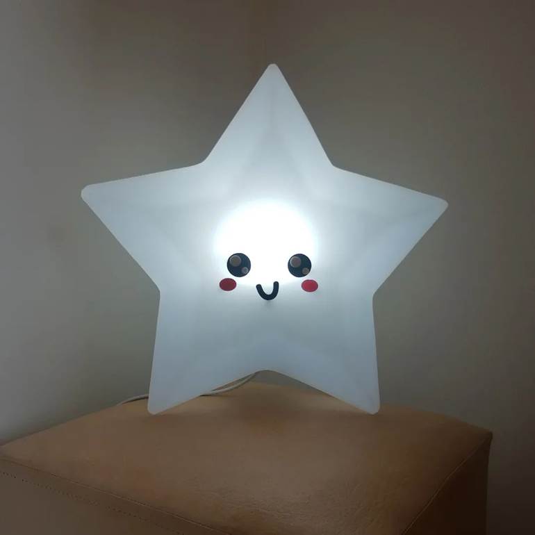 Luminária de estrela para menina de 10 anos