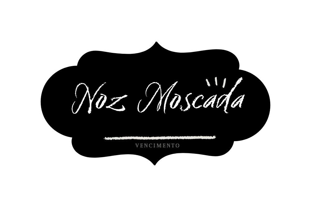 etiqueta de noz moscada