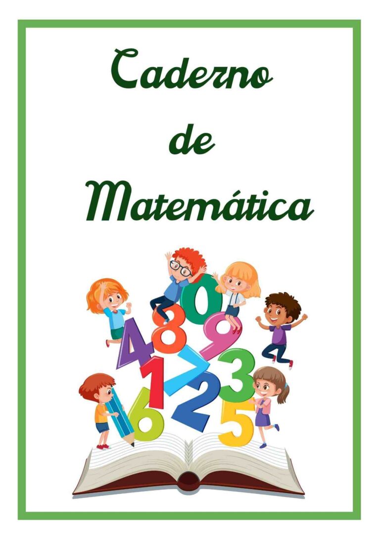 Capa De Caderno De Matemática: 10 Modelos Para Imprimir - Artesanato ...