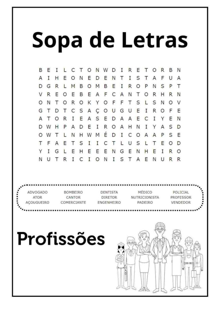 Sopas De Letras Para Imprimir Em Pdf E Aproveitar Artesanato Passo A