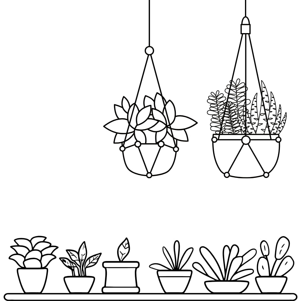 desenhos de plantas terrestres