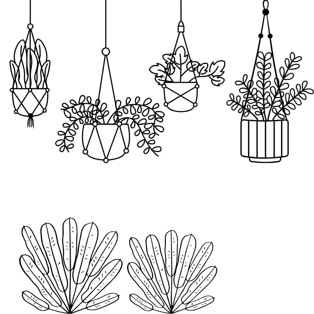 Desenhos de plantas fáceis
