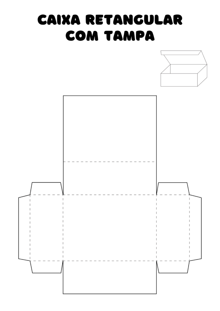 Molde De Caixa Retangular Para Imprimir Artesanato Passo A Passo 2173