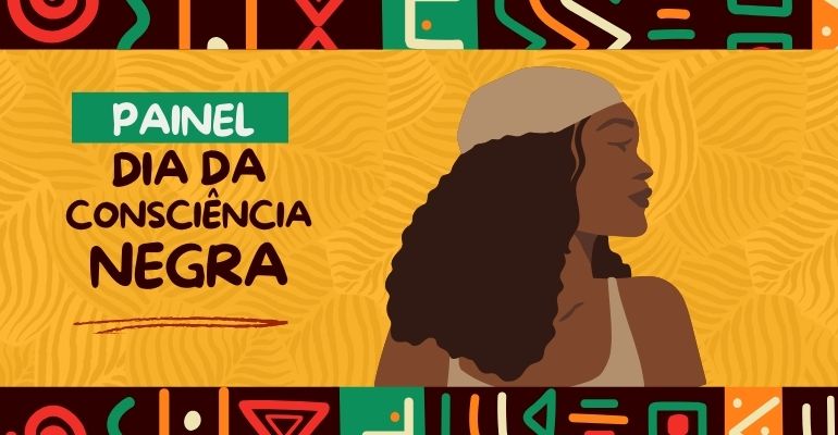 modelo de Painel da Consciência Negra com molde para imprimir