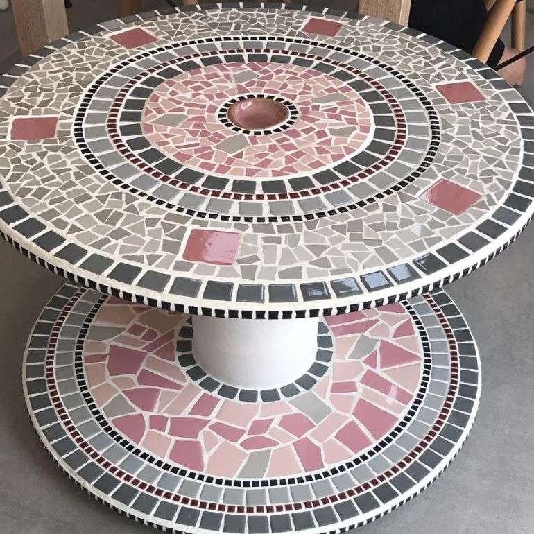 mesa de mosaico