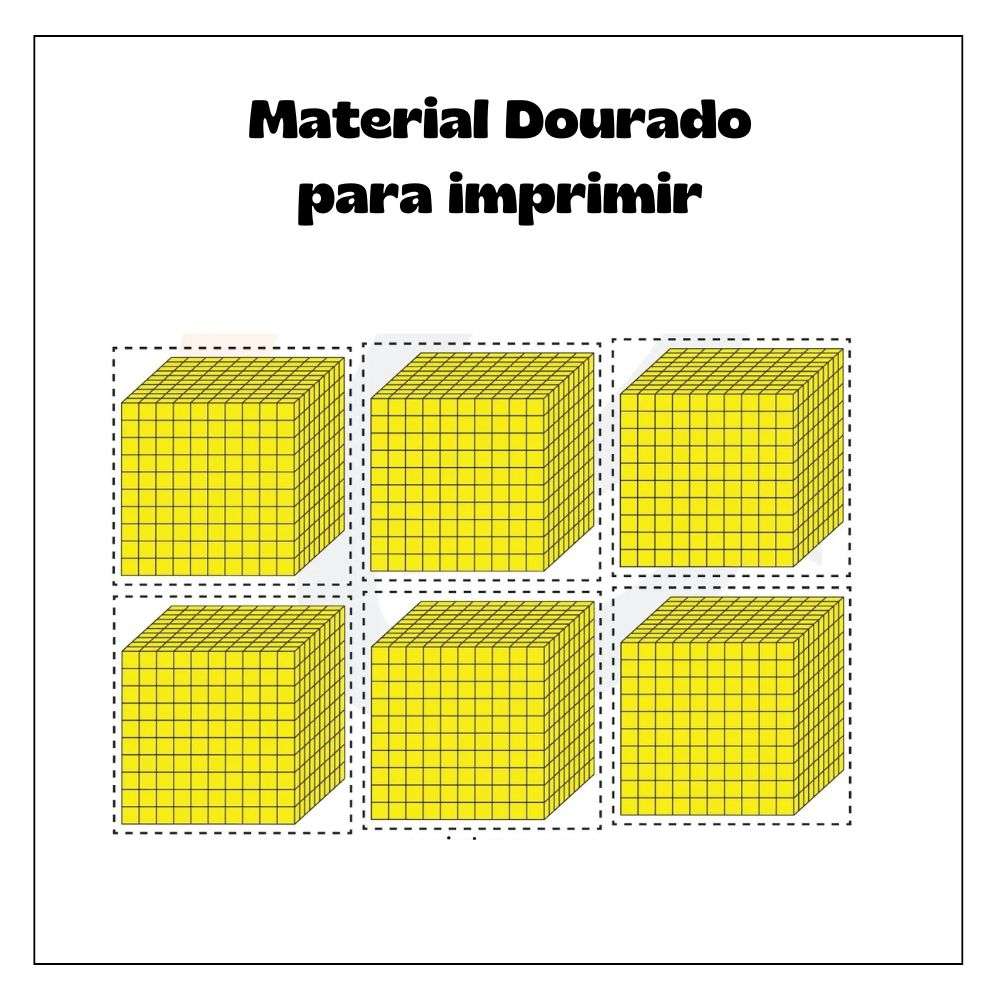 Material Dourado para imprimir milhares