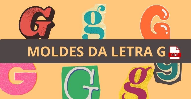 molde da letra g