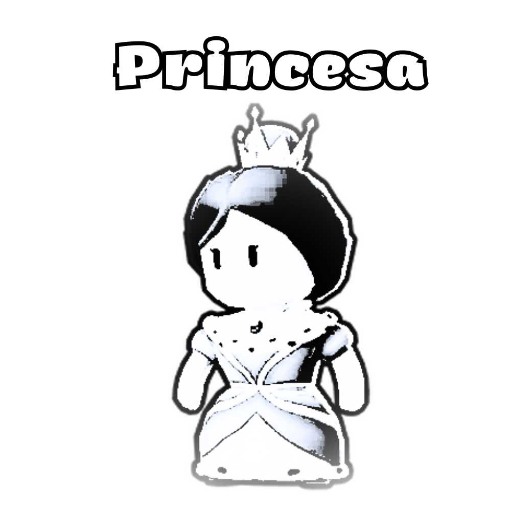 princesa Stumble Guys para colorir