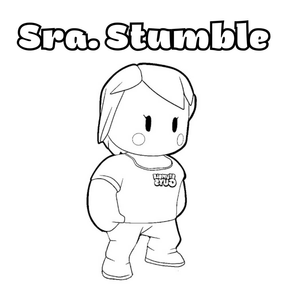 sra stumble Stumble Guys para colorir 