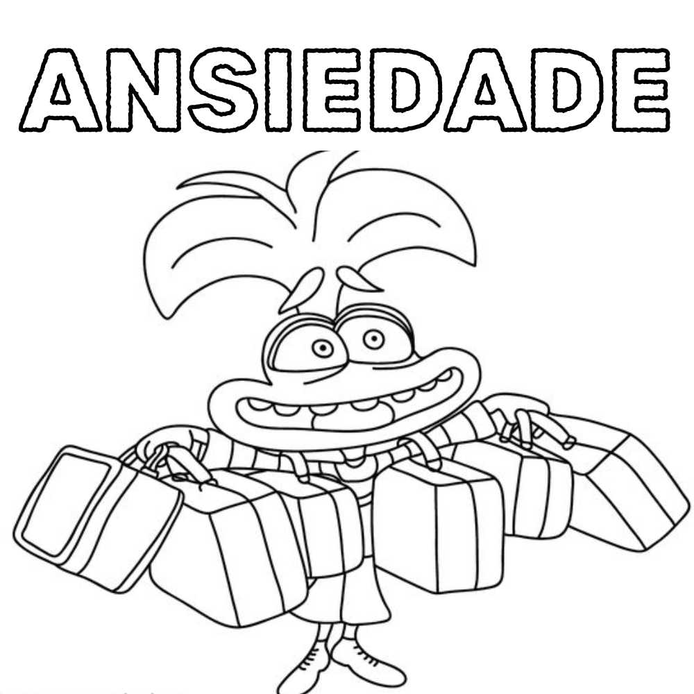 personagem ansiedade divertidamente 2 para colorir e imprimir