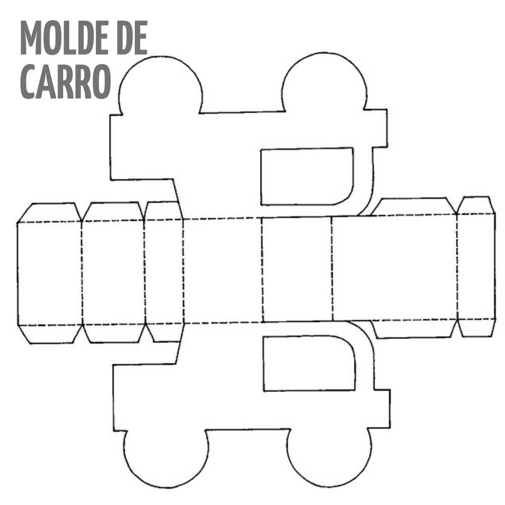 molde de carro grande para recortar