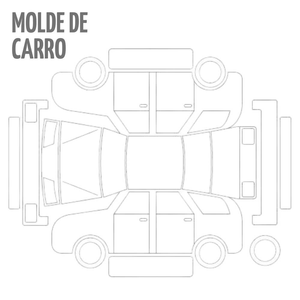 molde de carro para trabalhos escolares