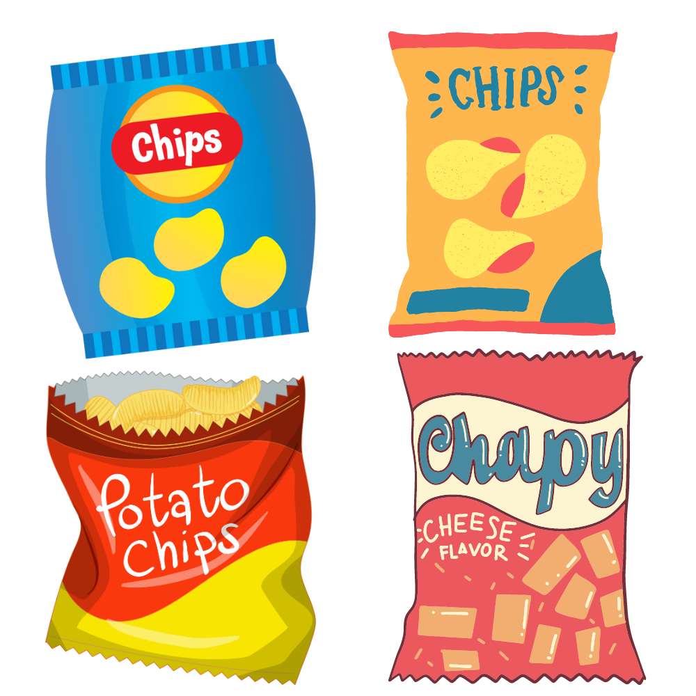 chips de papel para imprimir