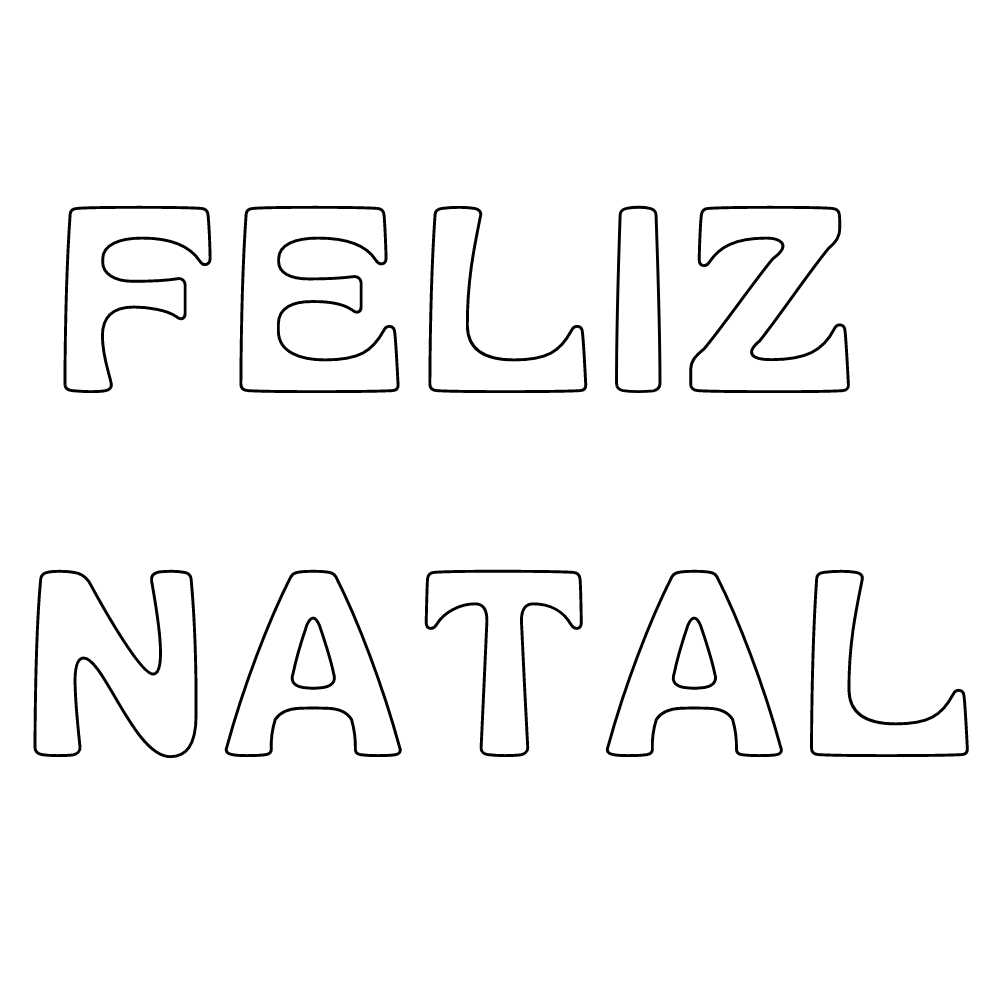  letras feliz natal feltro