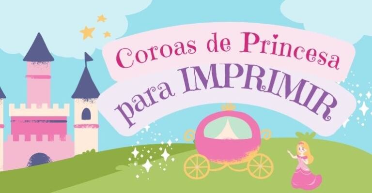 coroa de princesa para imprimir