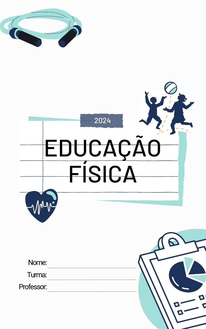 capa de educação fisica para imprimir