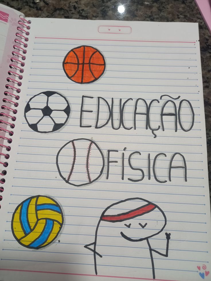 capa de educacao fisica simples