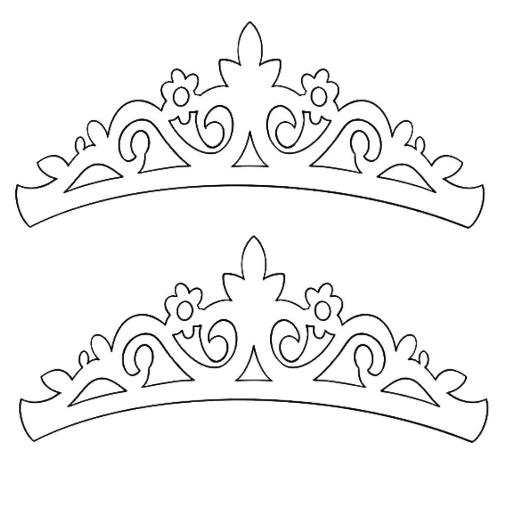 molde de tiara princesa