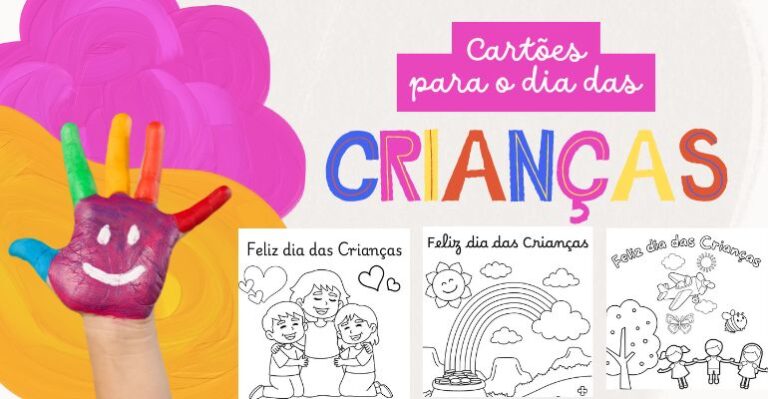 cartões dia das crianças