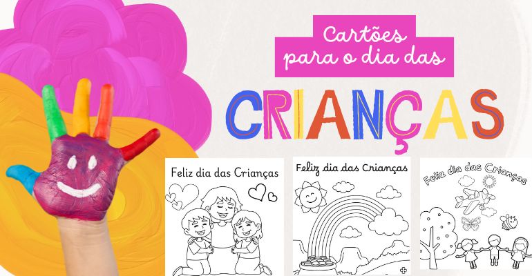 cartões dia das crianças