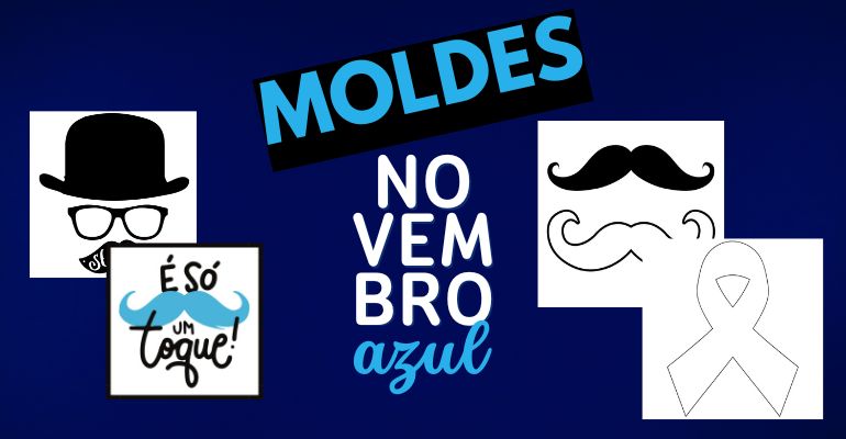 moldes novembro azul para imprimir