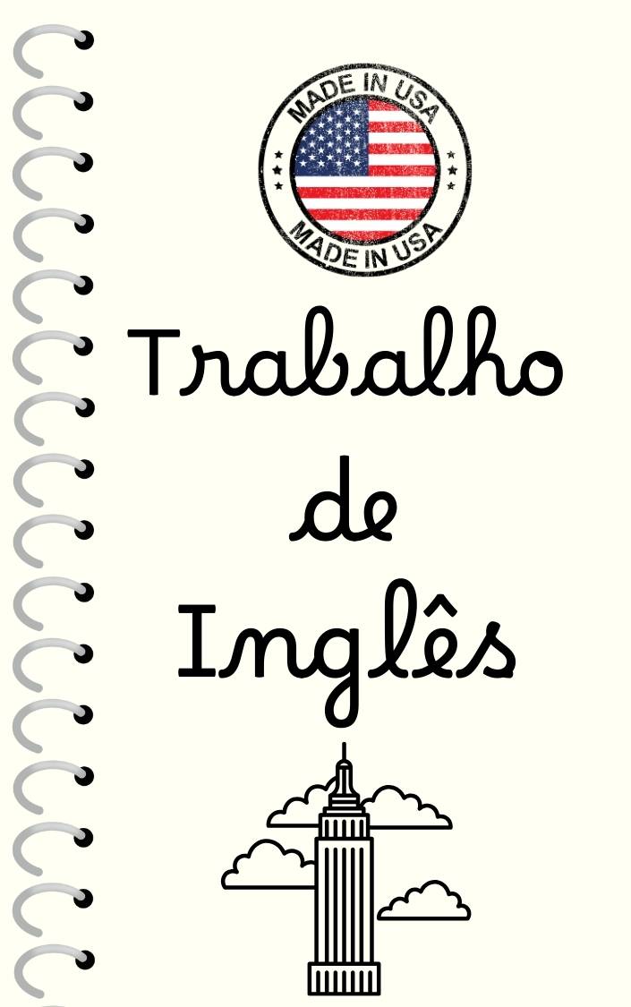 capa de trabalho de english