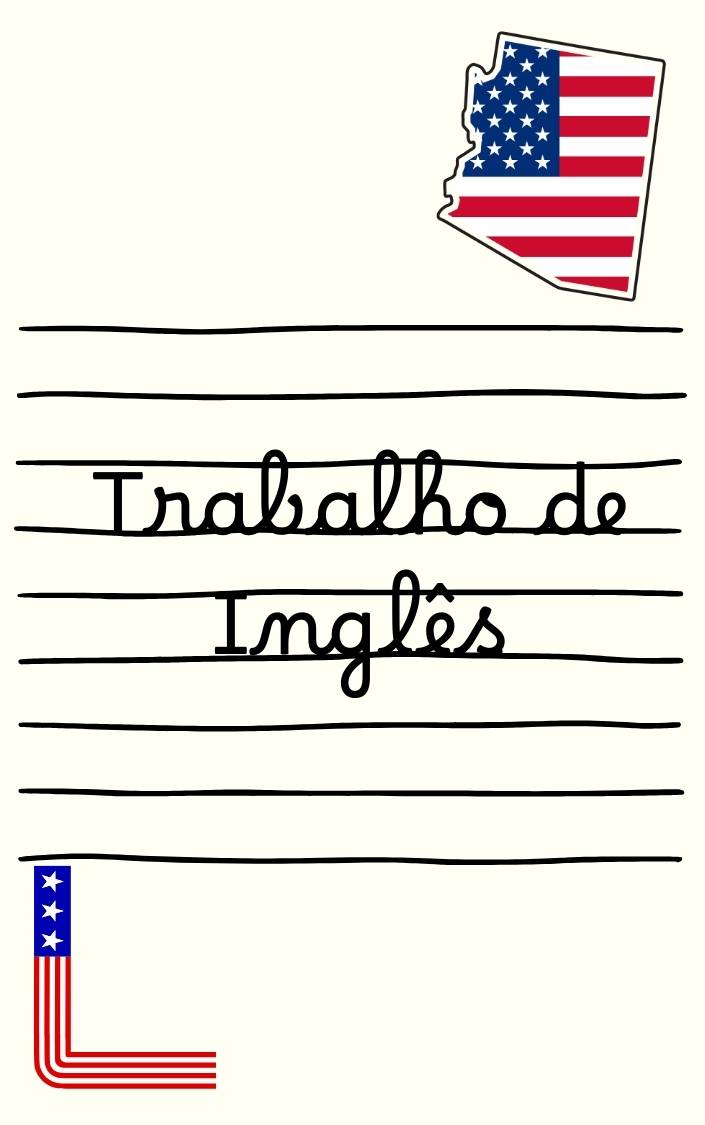 capa de trabalho de ingles facil de fazer