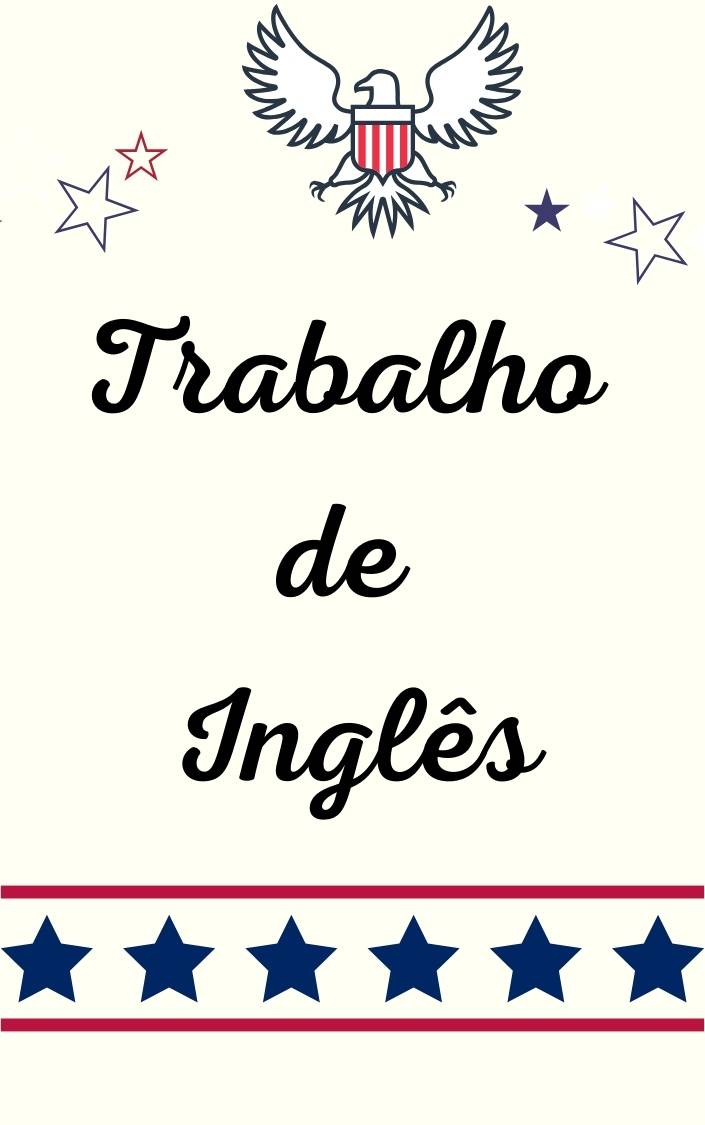 capa de trabalho de ingles