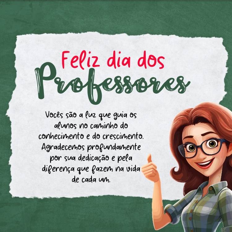 cartao feliz dia dos professores