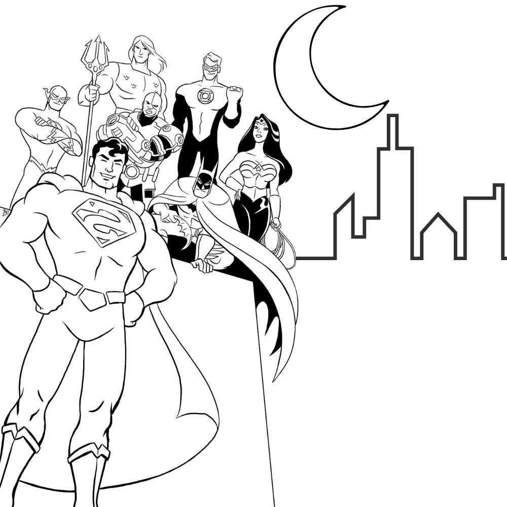 desenho de super herois para colorir