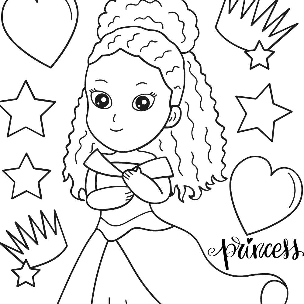 princesas para colorir