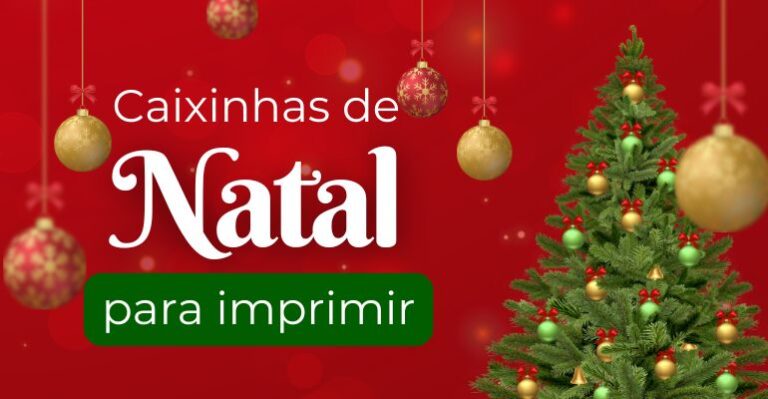 caixinhas de natal para imprimir