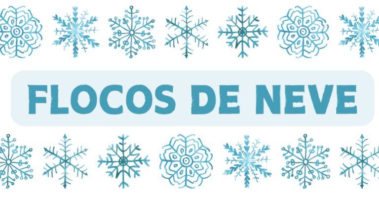 flocos de neve para imprimir