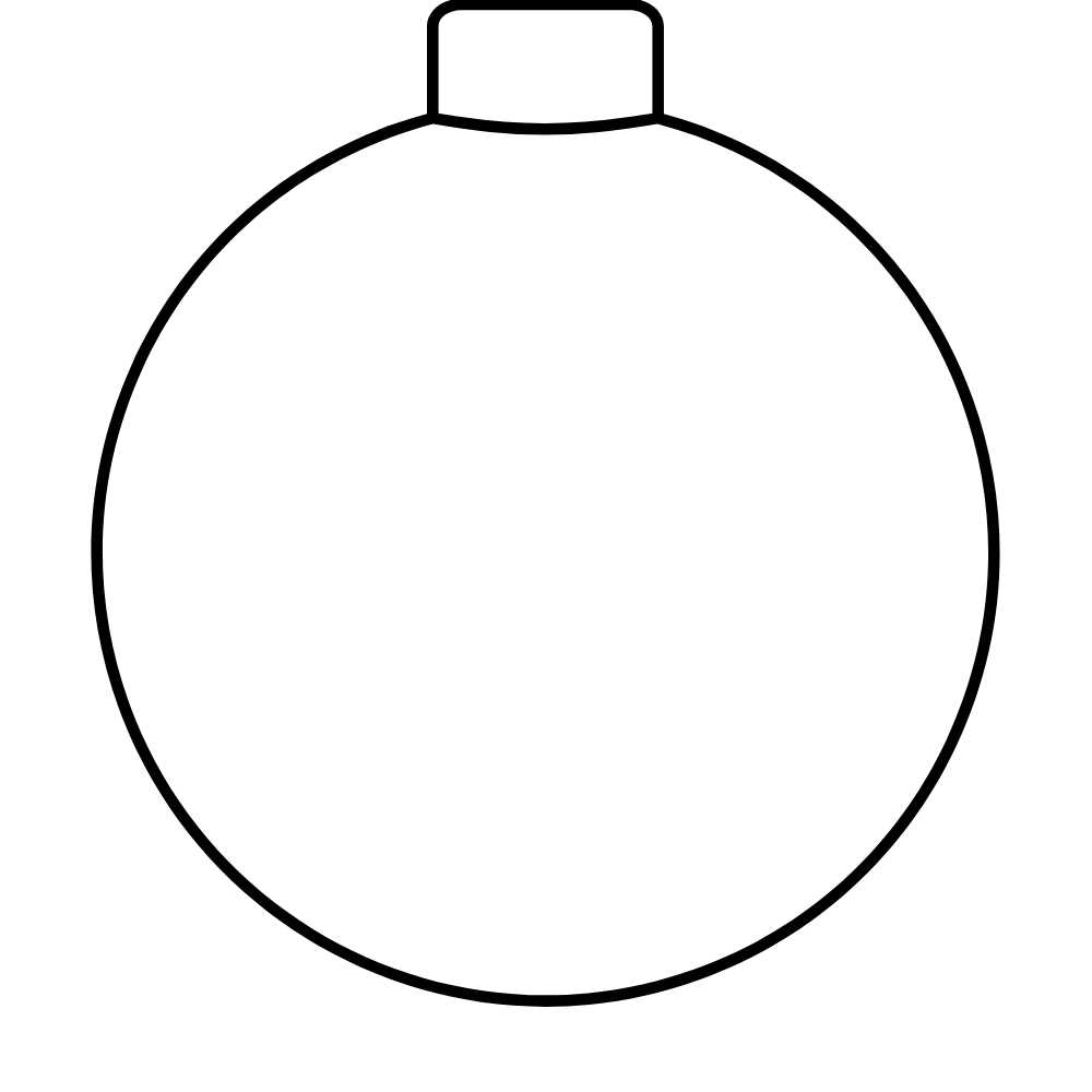 molde de bola de natal para imprimir