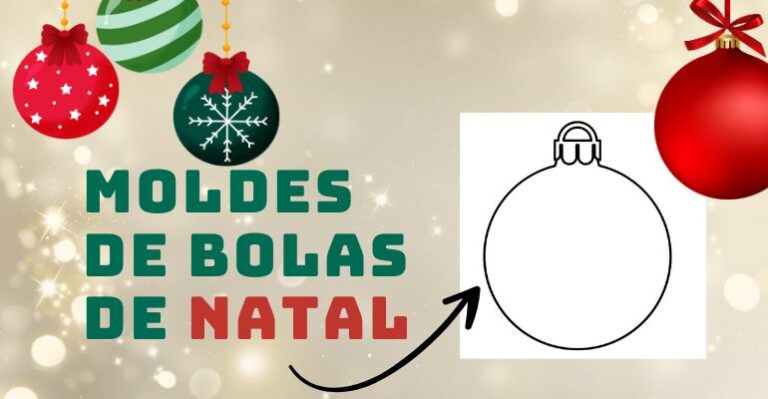 molde de bola de natal para baixar