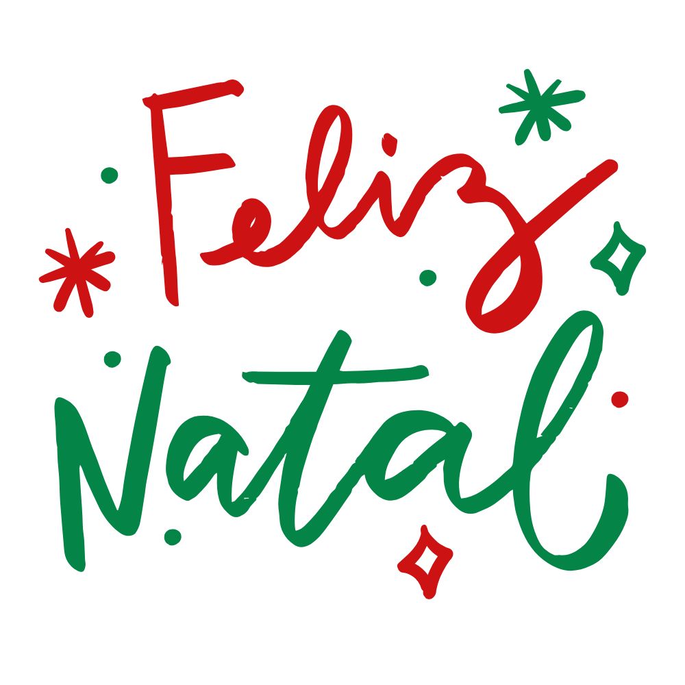 nome feliz natal colorido