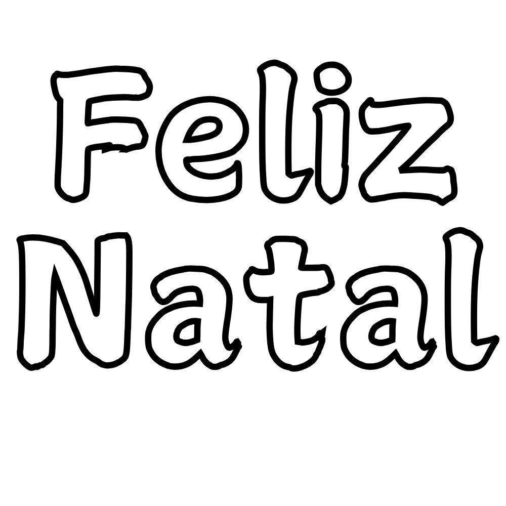 nome feliz natal para imprimir