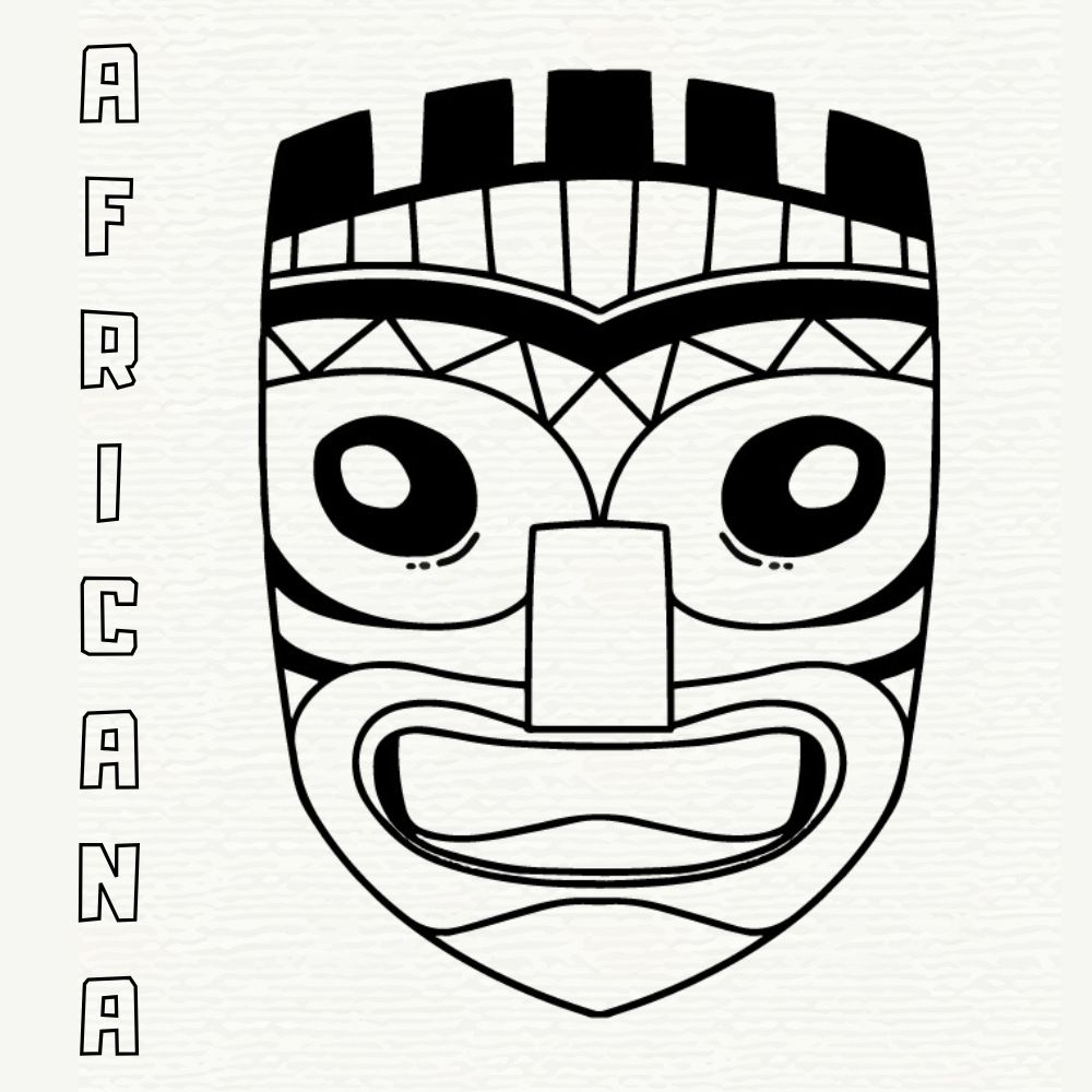 mascara africana desenho