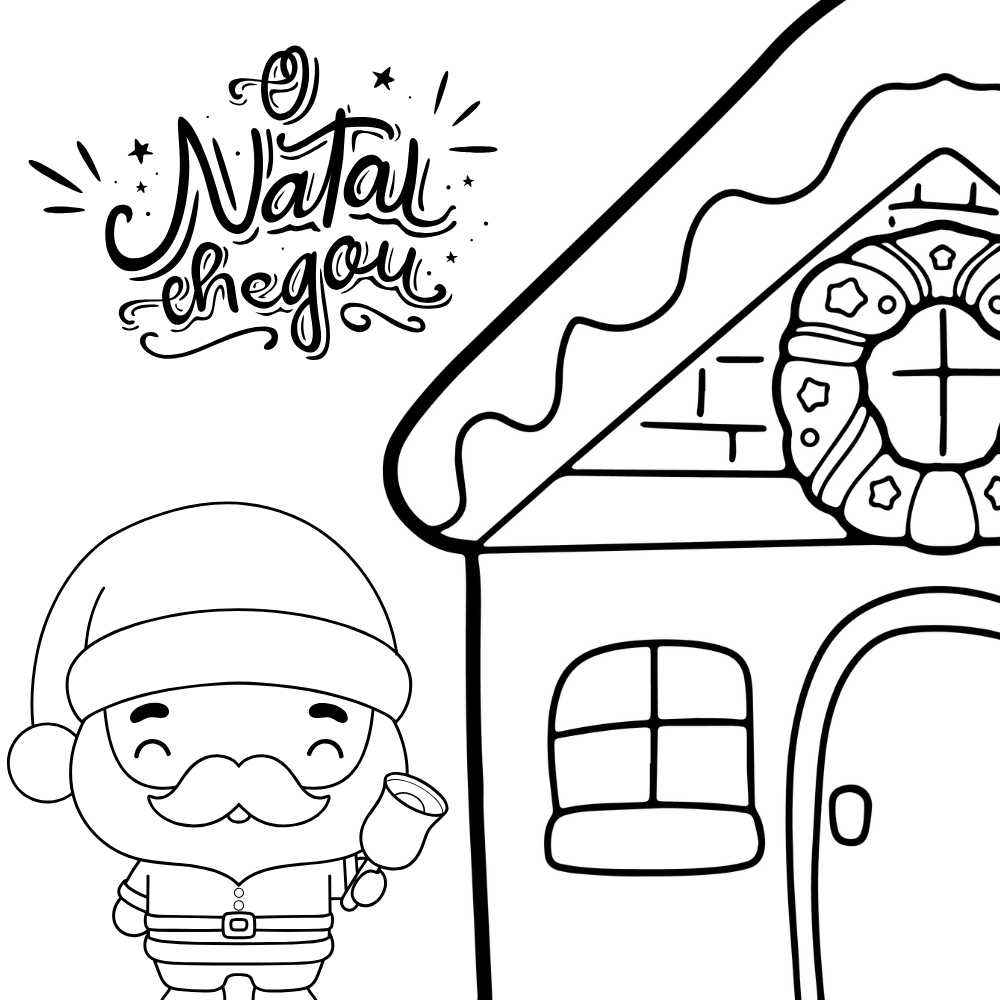 desenho papai noel 