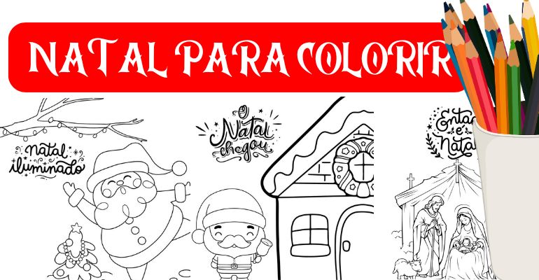 desenhos de natal para colorir