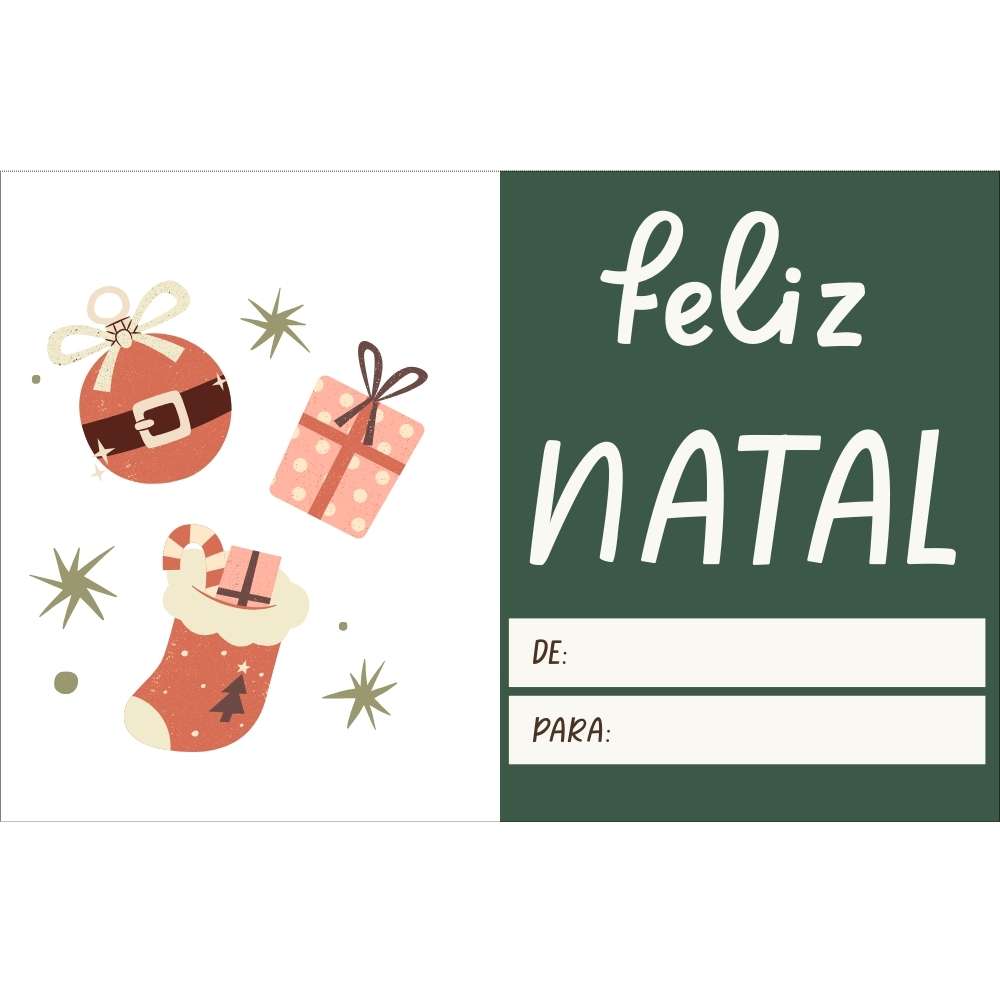 Cartão de Natal Personalizado 